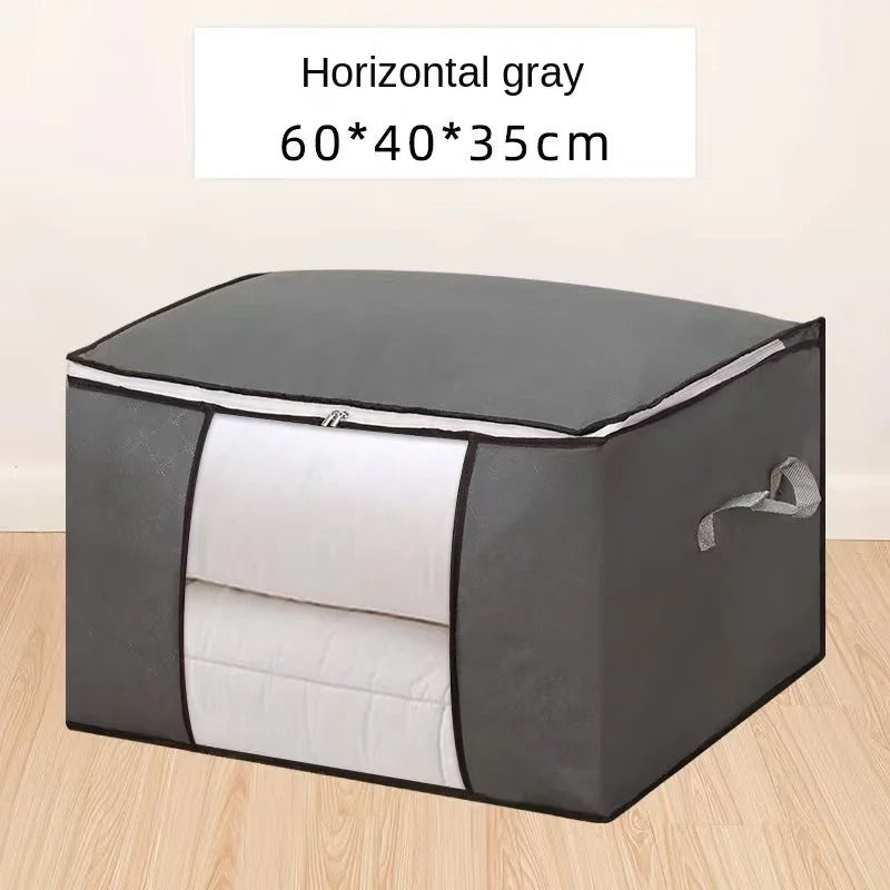 Foldable Clothes Storage Bins with Durable Handles | Closet Organizer for Clothing & Blankets