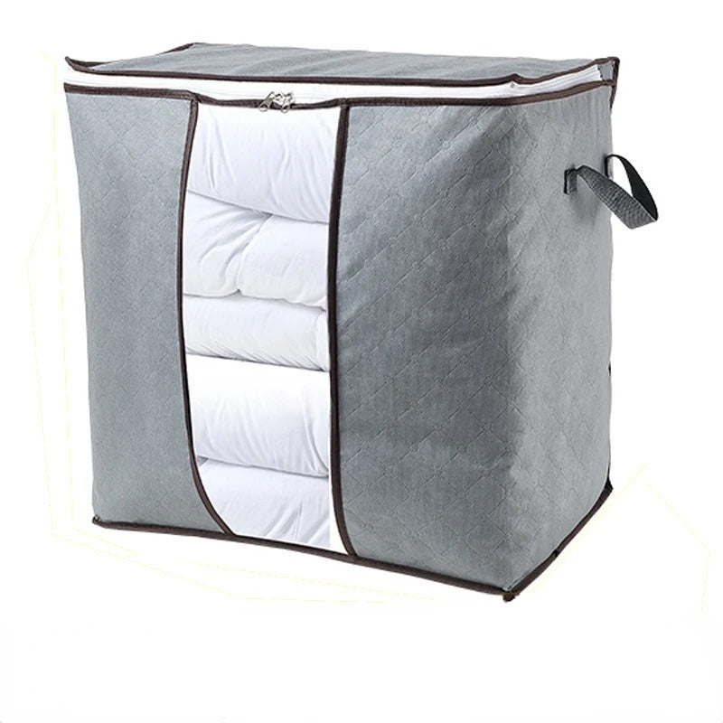 Foldable Clothes Storage Bins with Durable Handles | Closet Organizer for Clothing & Blankets