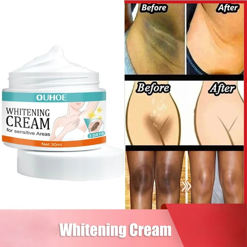 Whitening Cream for Private Parts & Body | Intimate Area Brightening Lotion