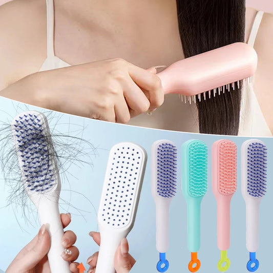 Self-cleaning Hairbrush