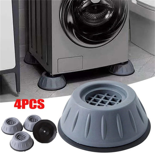 4PCS Anti-Vibration Rubber Feet Pads | Universal Slip-Stop Dampers for Appliances & Furniture